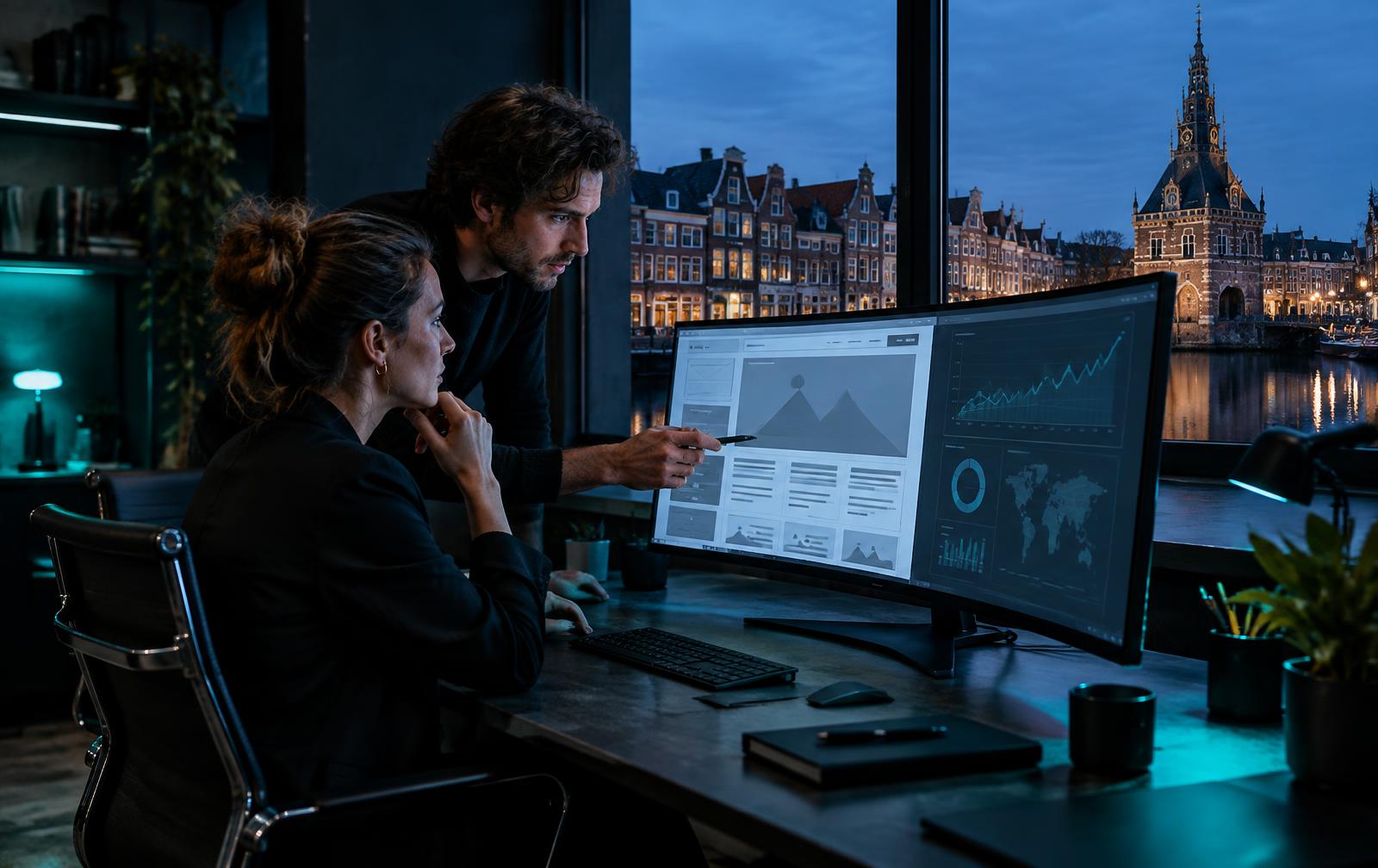 Webstrategie en webdesign met uitzicht op de Waag in Alkmaar